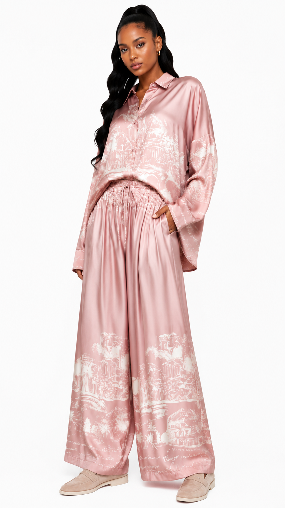 TWO-PIECE CO-ORD LOUNGE SET  زوج “THE SKETCH”
