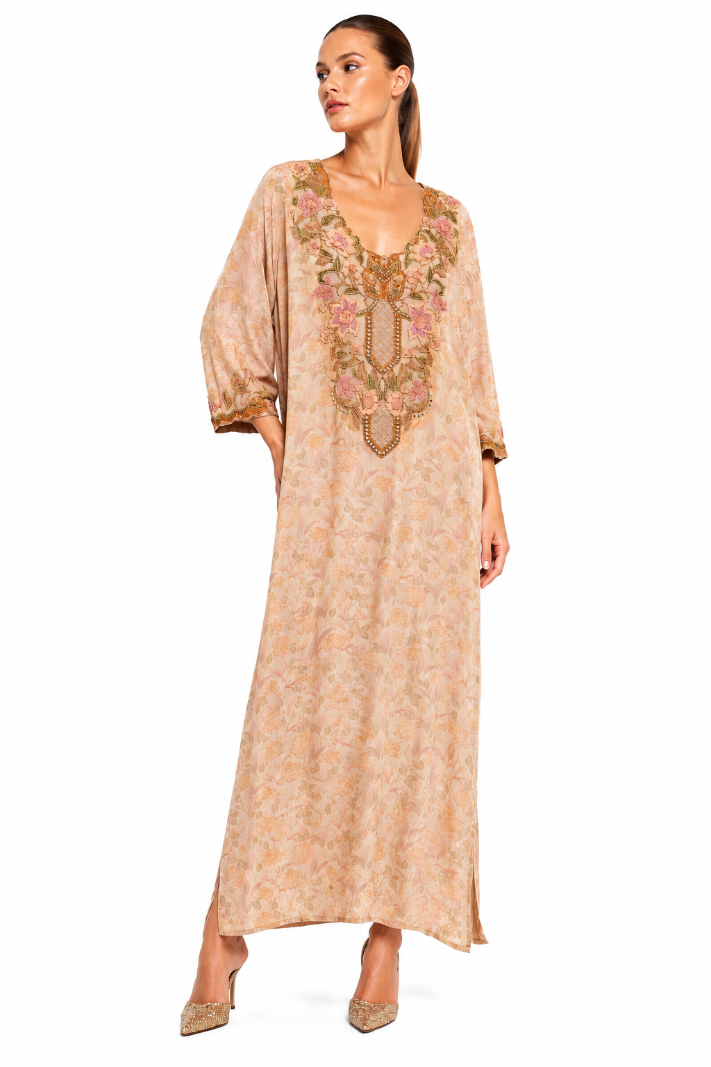 EMBROIDERED KAFTAN (فستان) “THE SULTAN BLOSSOM”