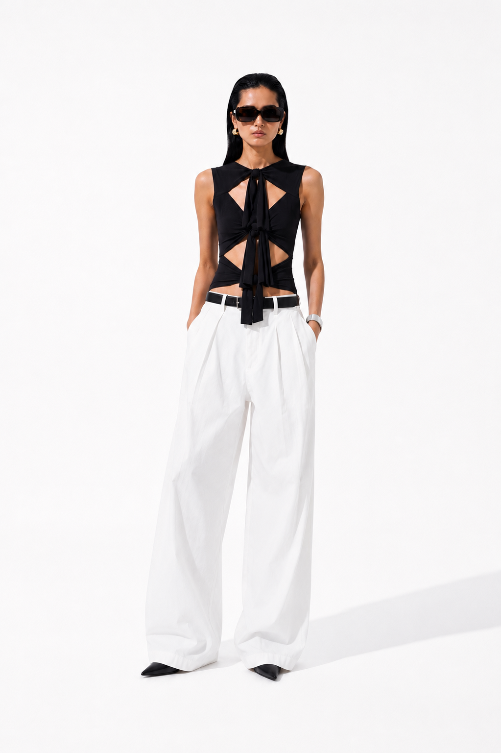 TIE-FRONT TOP (قميص) “NOVA”