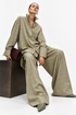 LOOSE FIT CHECKED 2PC SET  زوج (SHIRT & PANTS قميص وبنطلون) “JANE AUSTEN"