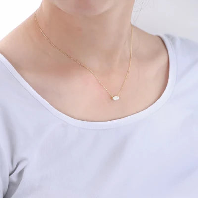 MARQUISE CRYSTAL PENDANT NECKLACE (العقد)