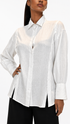 BUTTONED OPEN SHOULDER SHIRT قميص “OPAL"