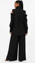 BUTTONED OPEN SHOULDER SHIRT قميص “OPAL"