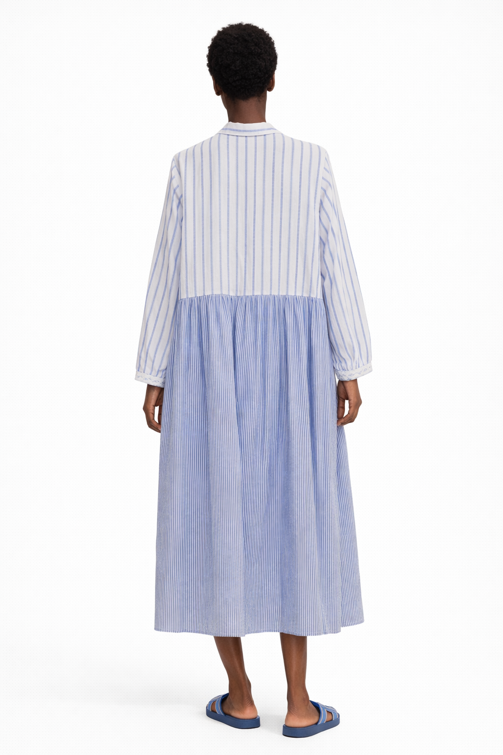 STRIPED LOOSE FIT MAXI DRESS (فستان) "FINA"