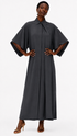 KIMONO-SLEEVE SHIRT DRESS فستان “CASSIA”