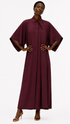 KIMONO-SLEEVE SHIRT DRESS فستان “CASSIA”