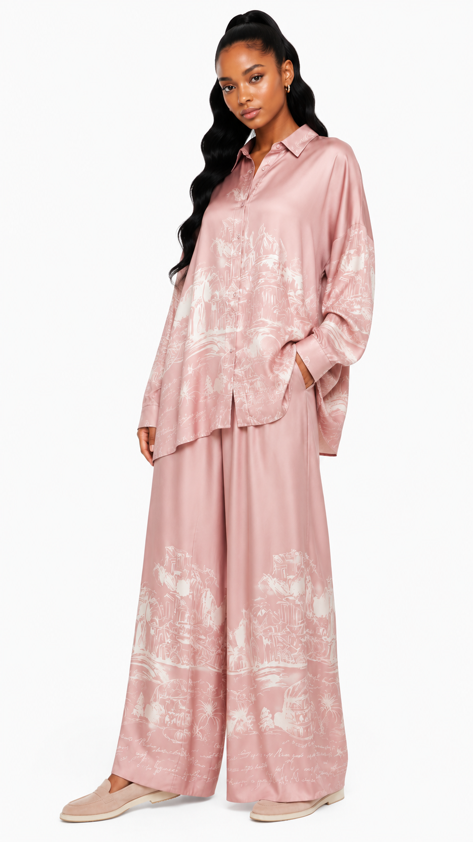 TWO-PIECE CO-ORD LOUNGE SET  زوج “THE SKETCH”