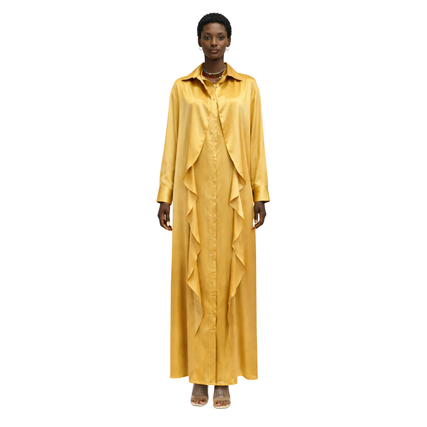 A-LINE MAXI SHIRT-DRESS (فستان) “SARAH”