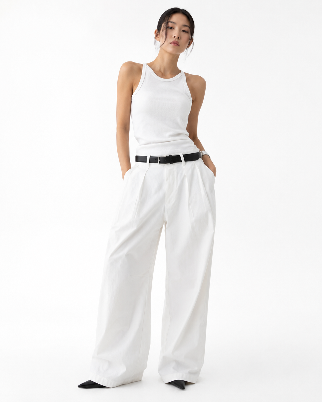 FRONT-PLEATED TROUSERS (بنطلون)“METROPOLIS”