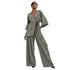 ABSTRACT KIMONO TIE-WAIST CO-ORD SET تعيين (KIMONO & PANTS) "MESSI"