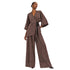 ABSTRACT KIMONO TIE-WAIST CO-ORD SET تعيين (KIMONO & PANTS) "MESSI"