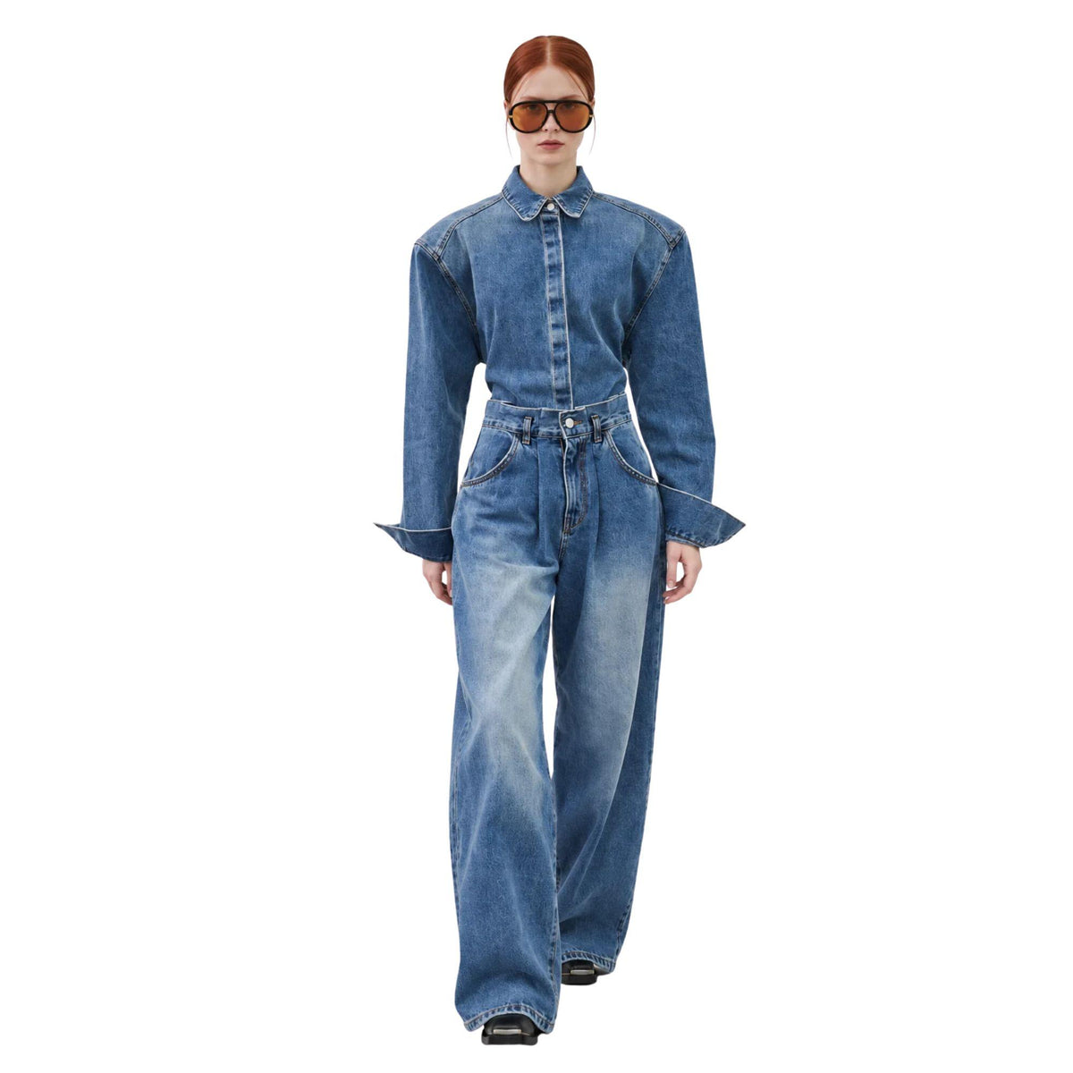 ARCHITECTURAL DENIM SHIRT (قميص) “SASHA”