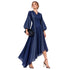 ASYMMETRIC BALOON SLEEVE  MAXI DRESS فستان “BELLA”