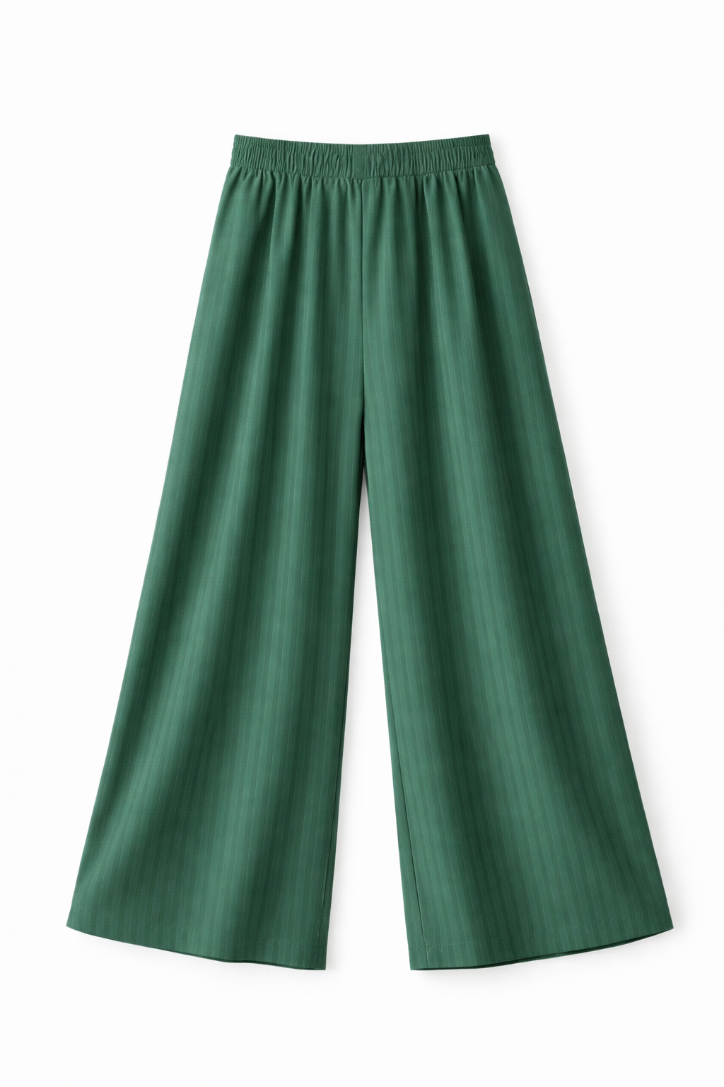 ELASTICATED WAISTLINE WIDE LEG TROUSERS (بنطلون) "LINMU"