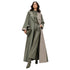 BACK BUTTONED TWO-TONE TRENCH COAT (عباية) "NATALYA LASUNSKAYA”
