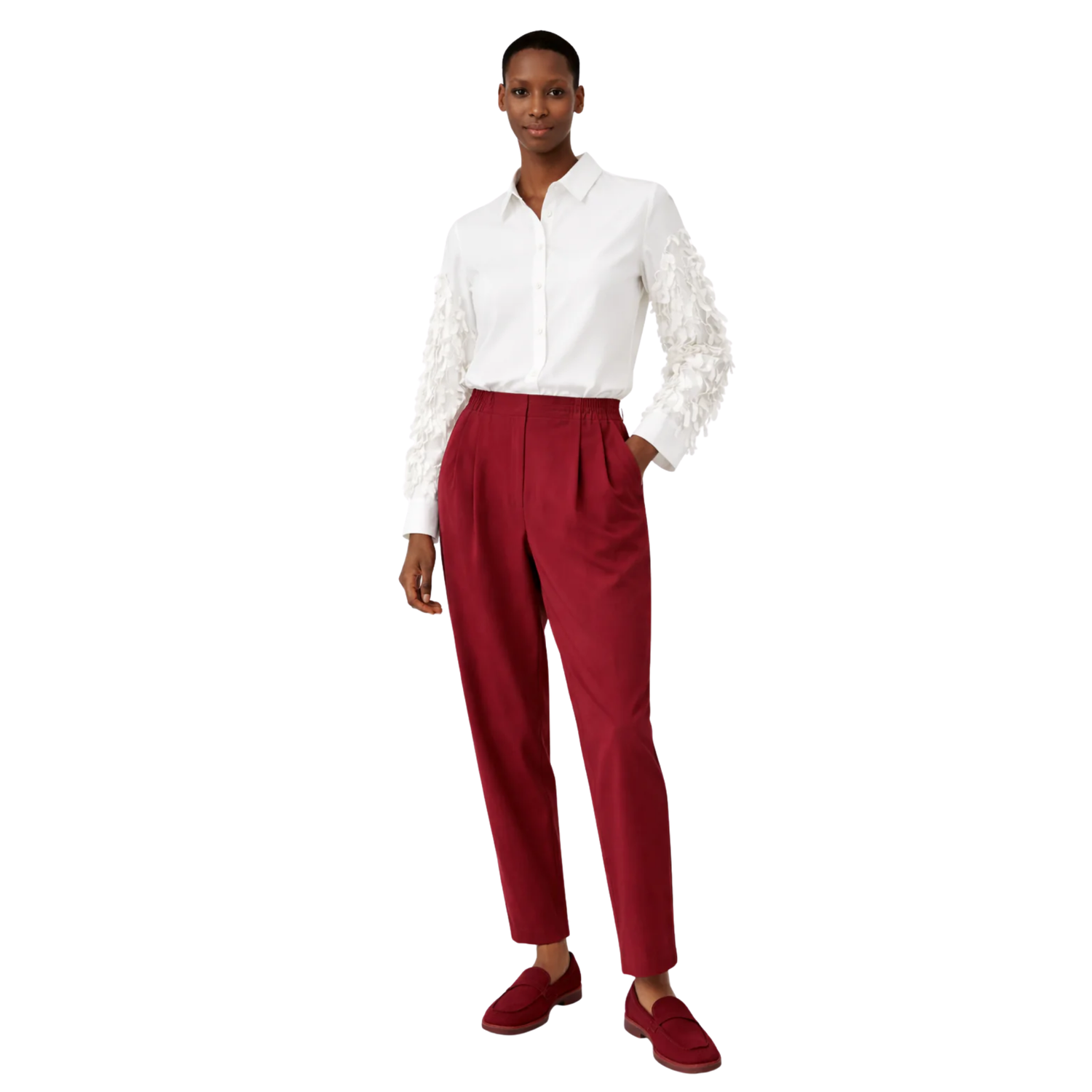 BACK ELASTICATED TROUSERS (بنطلون) "MILLA"