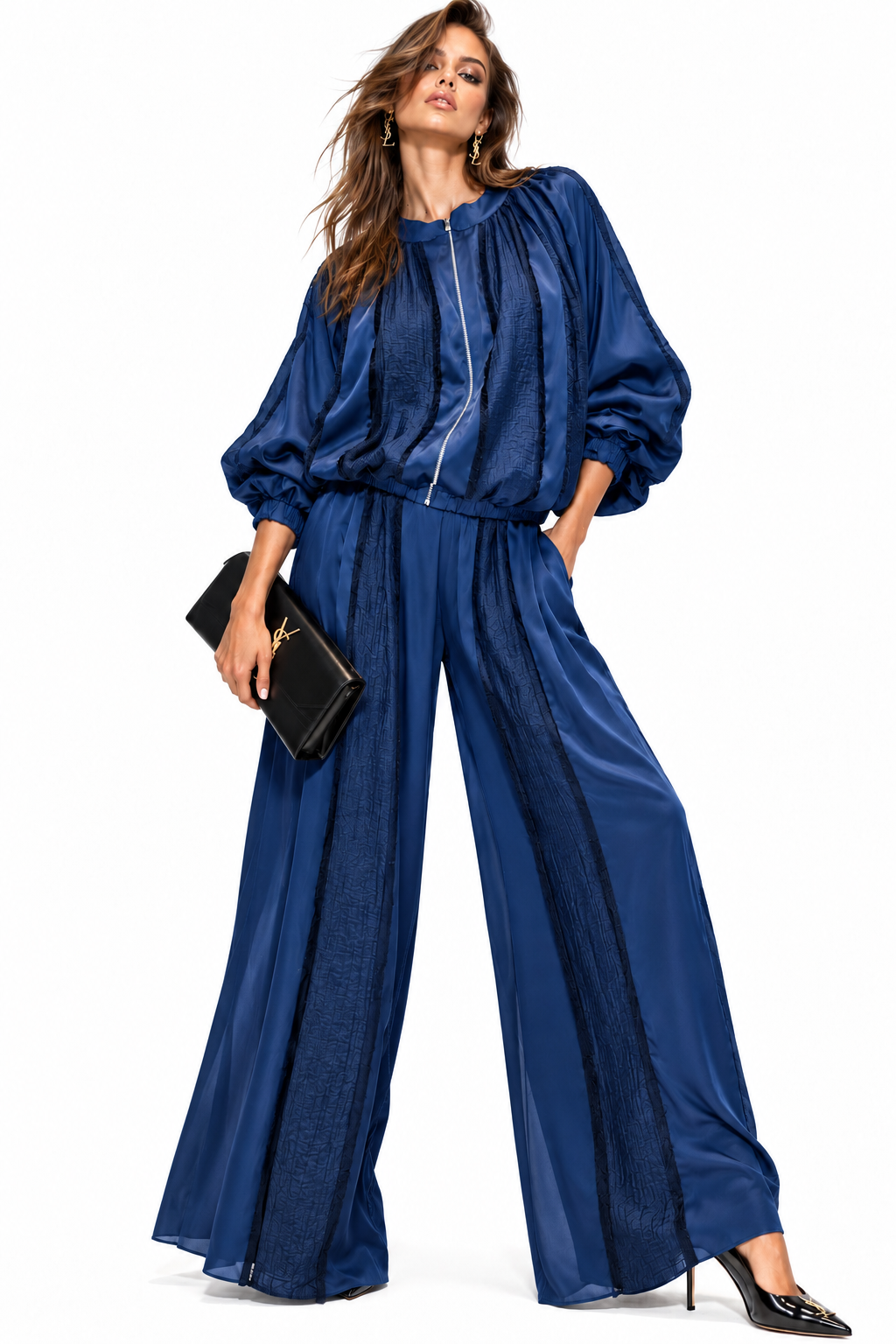 SPORT CHIC TWO-PIECE SET تعيين (BOMBER & PANTS) “ZIDANE“