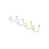 C-SHAPE FULL ROUND MOTHER OF PEARL EARRINGS(الأقراط)