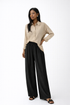 ELASTICATED WAISTLINE WIDE LEG TROUSERS (بنطلون) "LINMU"