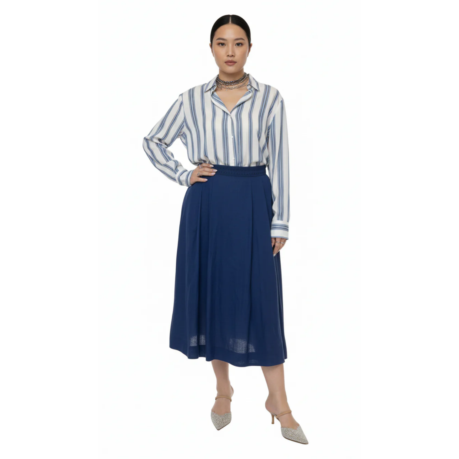 CAM. IDELLE RESORT STRIPE SHIRT (قميص)