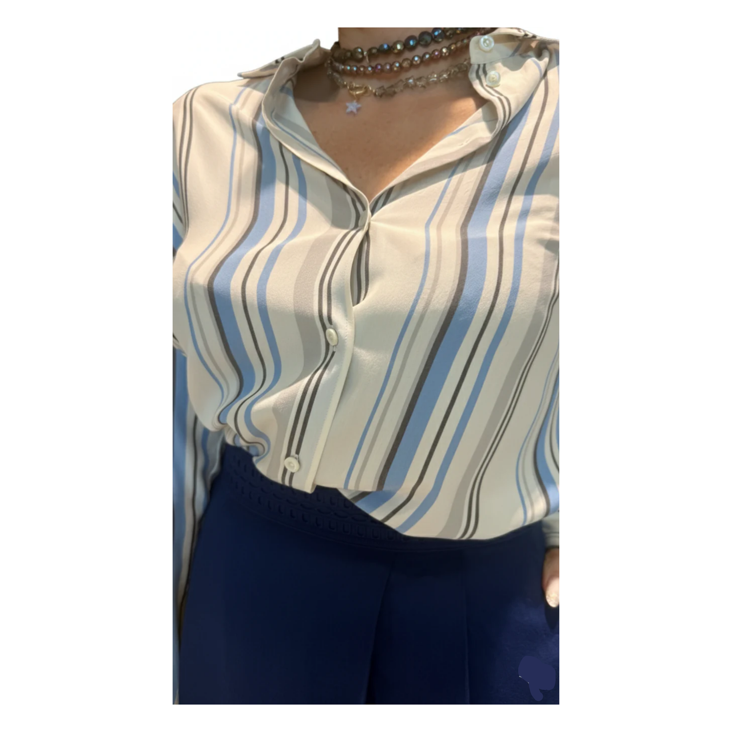 CAM. IDELLE RESORT STRIPE SHIRT (قميص)