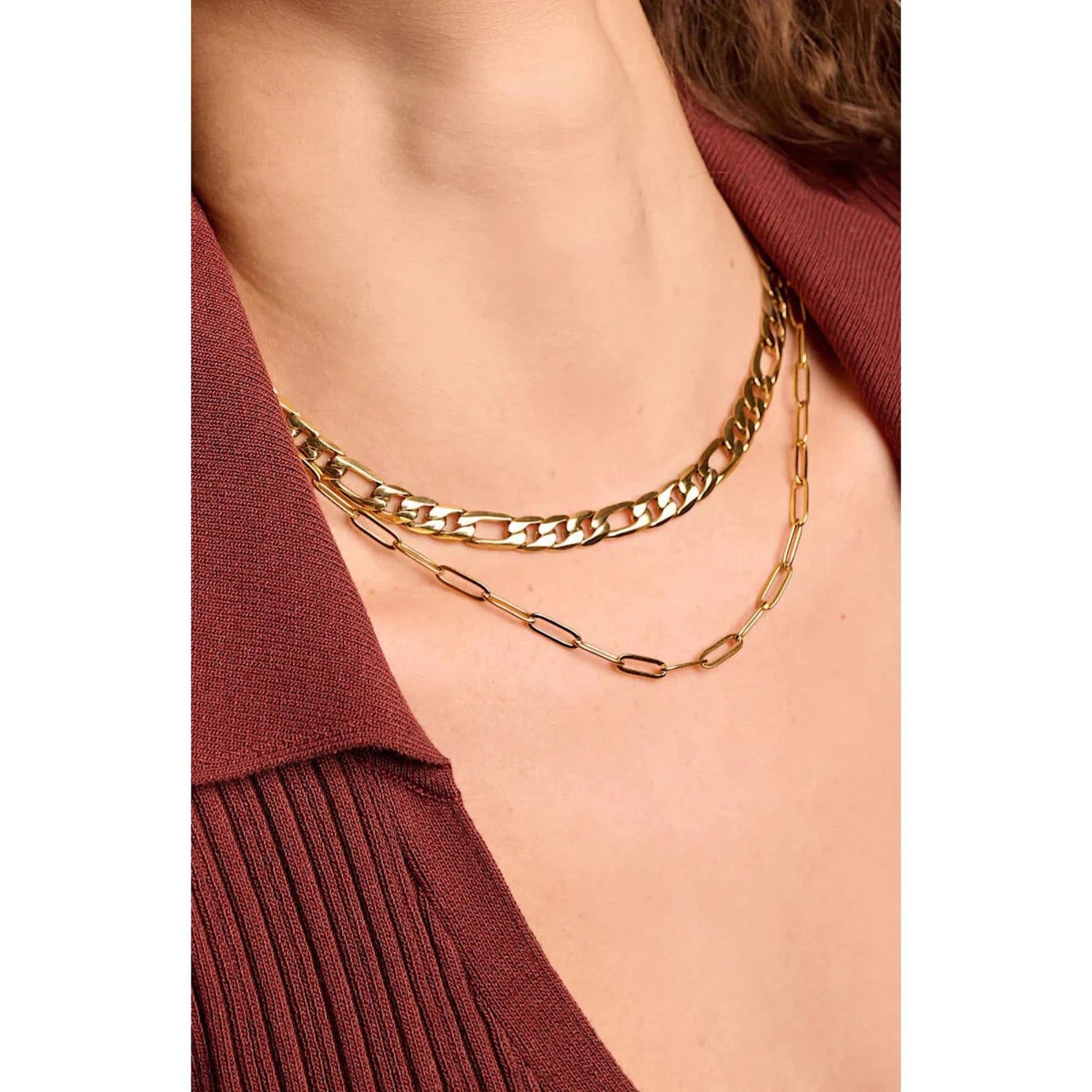 CHAIN LINK CHOKER NECKLACE (العقد)