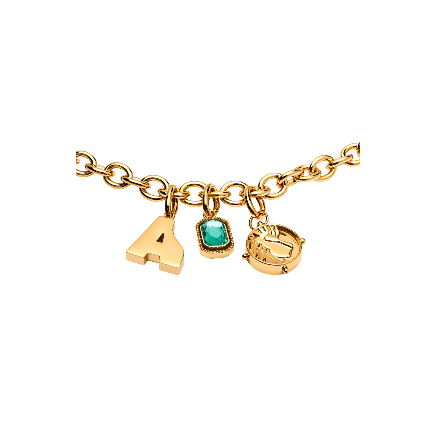 CHARM CHAIN THICK NECKLACE قلادة