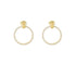 CIRCLE ZIRCON EAR STUD EARRINGS(الأقراط)