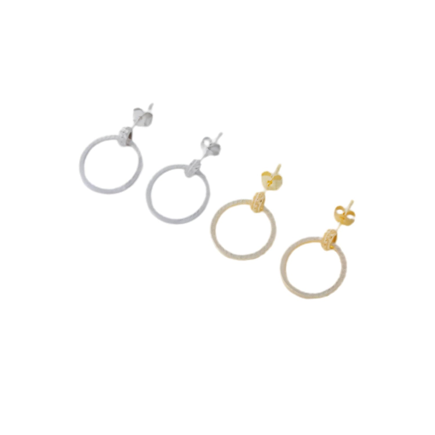 CIRCLE ZIRCON EAR STUD EARRINGS(الأقراط)