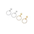 CIRCLE ZIRCON EAR STUD EARRINGS(الأقراط)