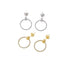 CIRCLE ZIRCON EAR STUD EARRINGS(الأقراط)