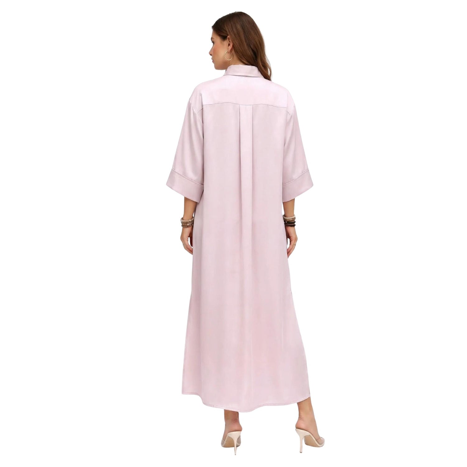 CLASSIC SHIRT DRESS (فستان) “GARDENIA”