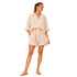 COASTAL RAW EDGE LINEN VISCOSE SET زوج (SHIRT & SHORTS قميص وبنطلون) “JADE"