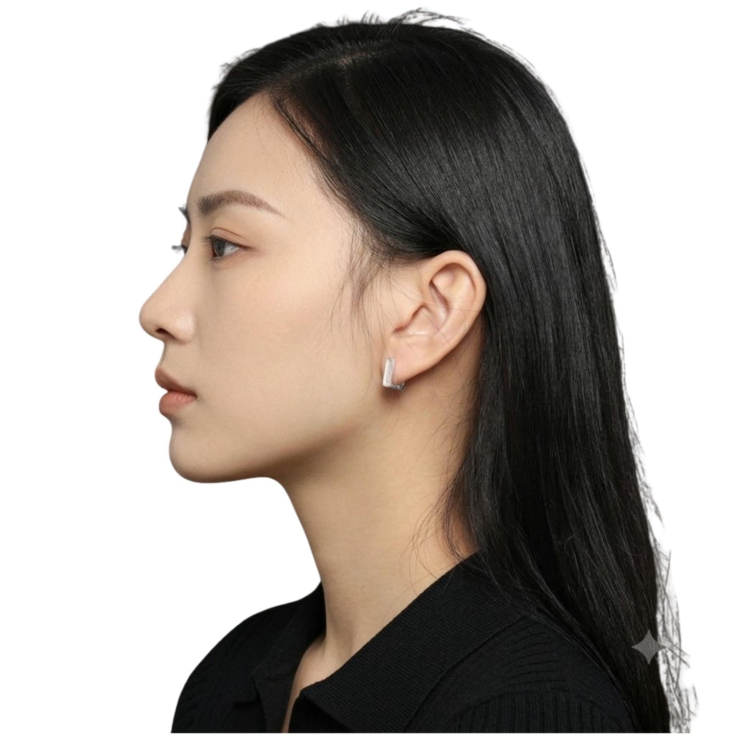 COLD WIND BUCKLE EARRINGS (الأقراط)