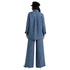 CONTRAST CHECK CO-ORD SET زوج (SHIRT & PANTS قميص وبنطلون) “JANE EYER"