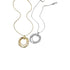COUPLE DOUBLE CIRCLES CHAIN NECKLACE (العقد)