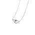 COUPLE DOUBLE HEART PENDANT NECKLACE (العقد)
