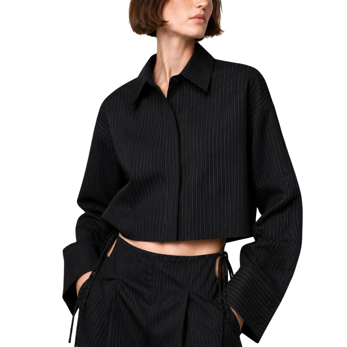 CROPPED LONG-SLEEVE SHIRT قميص “PUSHKIN”