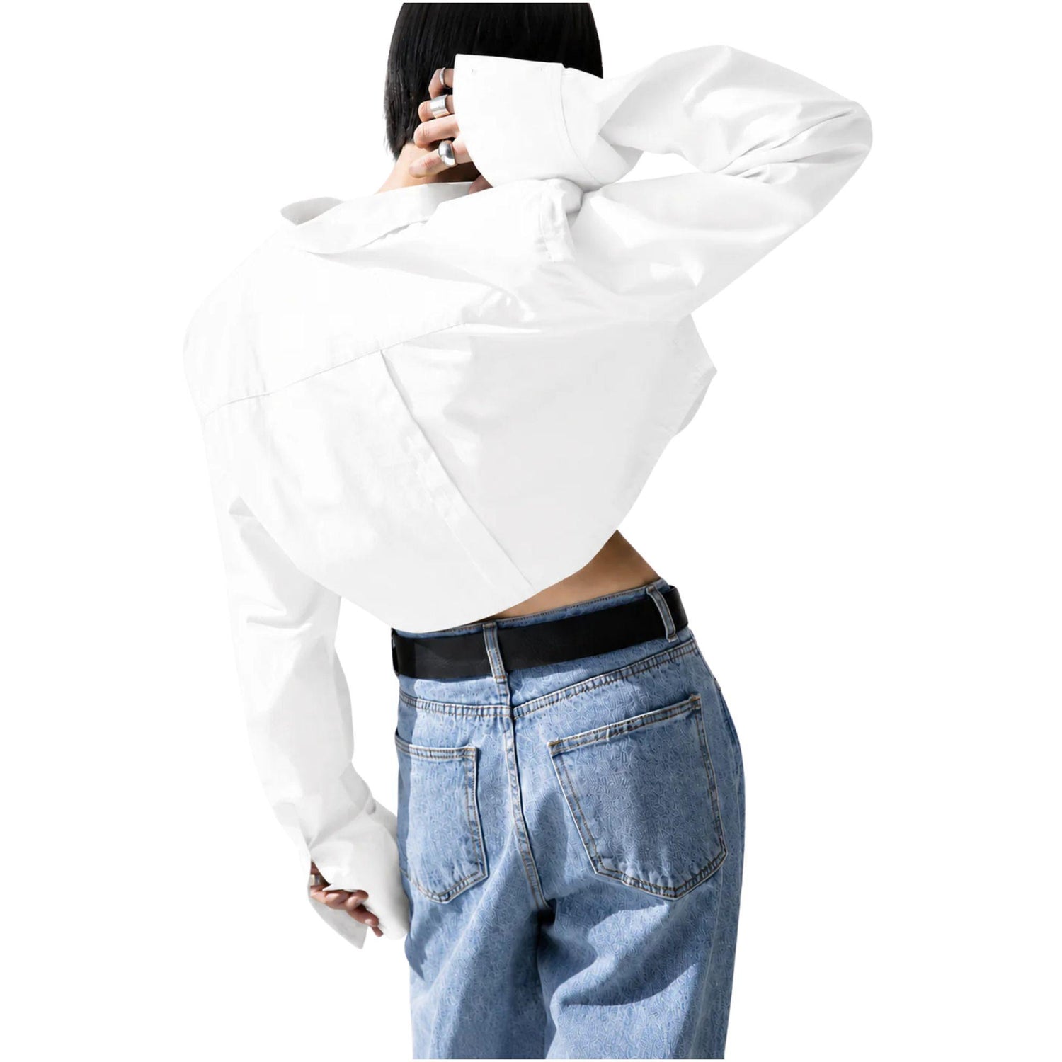 fCROPPED OVERSIZED SHIRT (قميص) “APGUJEONG”
