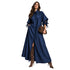 CUT-OUT SLEEVE MAXI SHIRT DRESS فستان “NINA”
