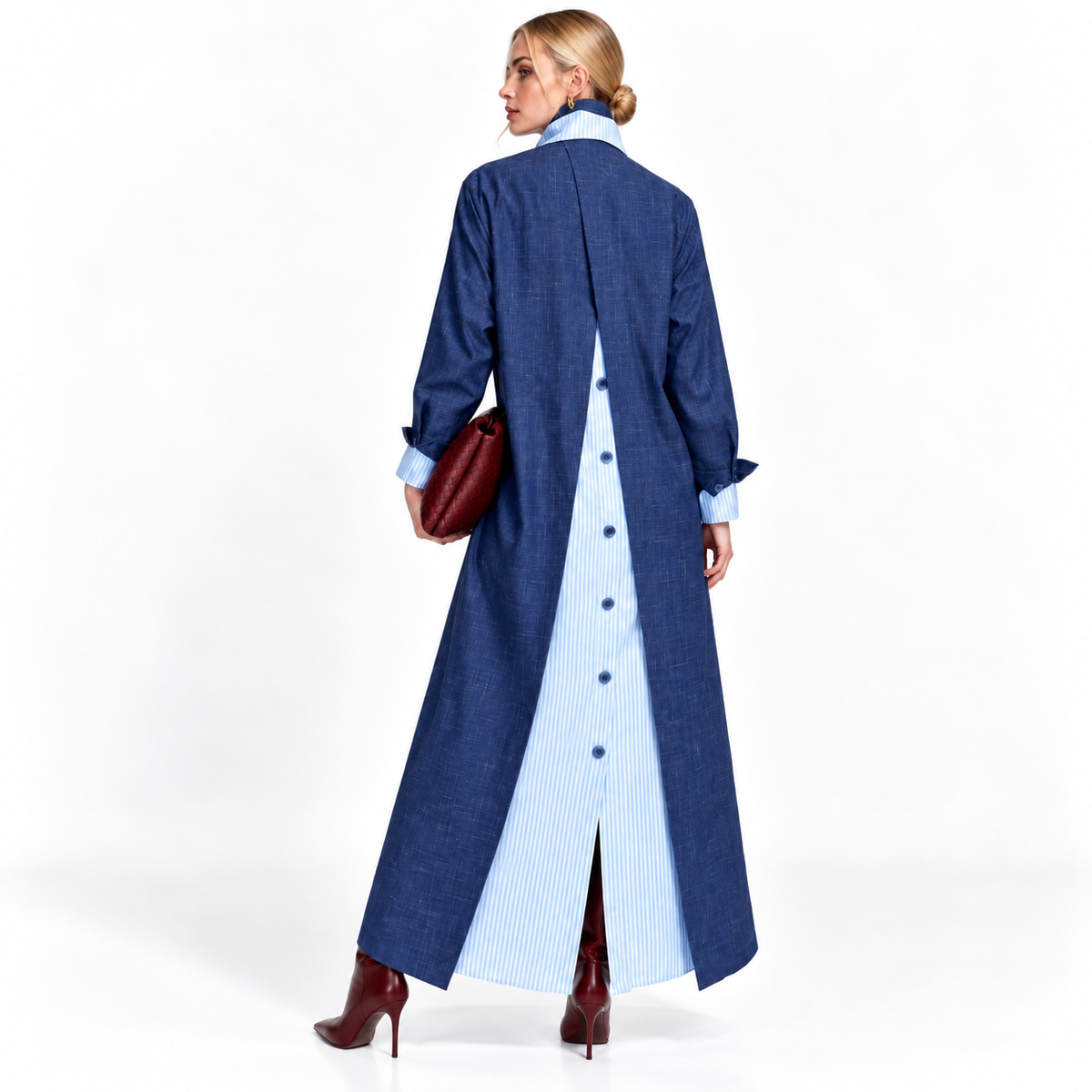 STATEMENT A-LINE SHIRT DRESS فستان “MASHA”