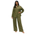 DIAMOND DRIFT EMBELLISHED LINEN CO-ORD SET زوج (SHIRT & PANTS قميص وبنطلون) “NEYA"