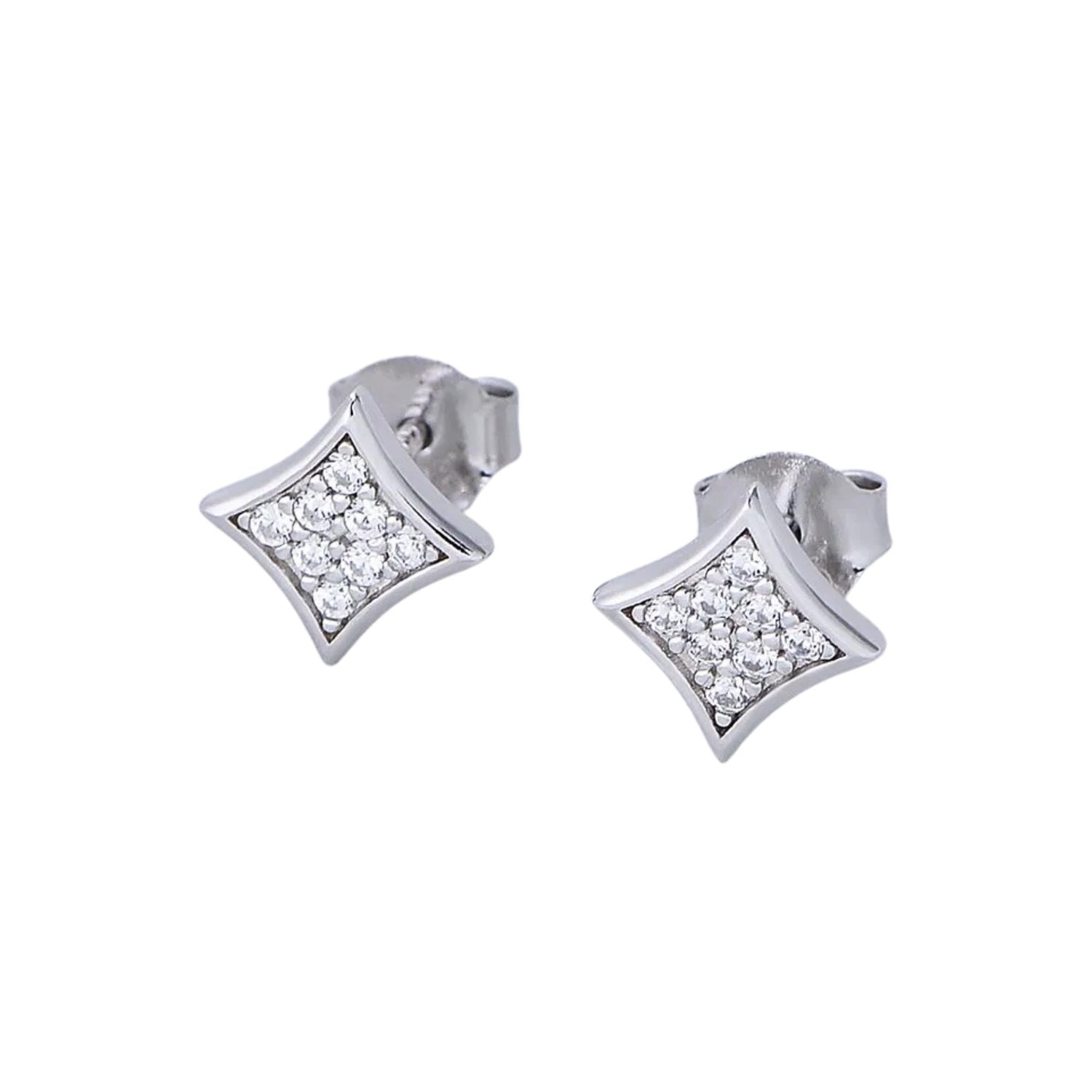 DIAMOND STAR PAVE STUD EARRINGS (الأقراط)
