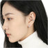 DIAMOND ZIRCON EAR BUCKLE EARRINGS (الأقراط)