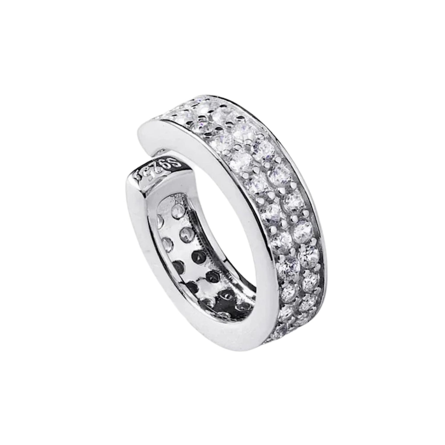 DOUBLE ROW PAVE EAR CUFF (الأقراط)
