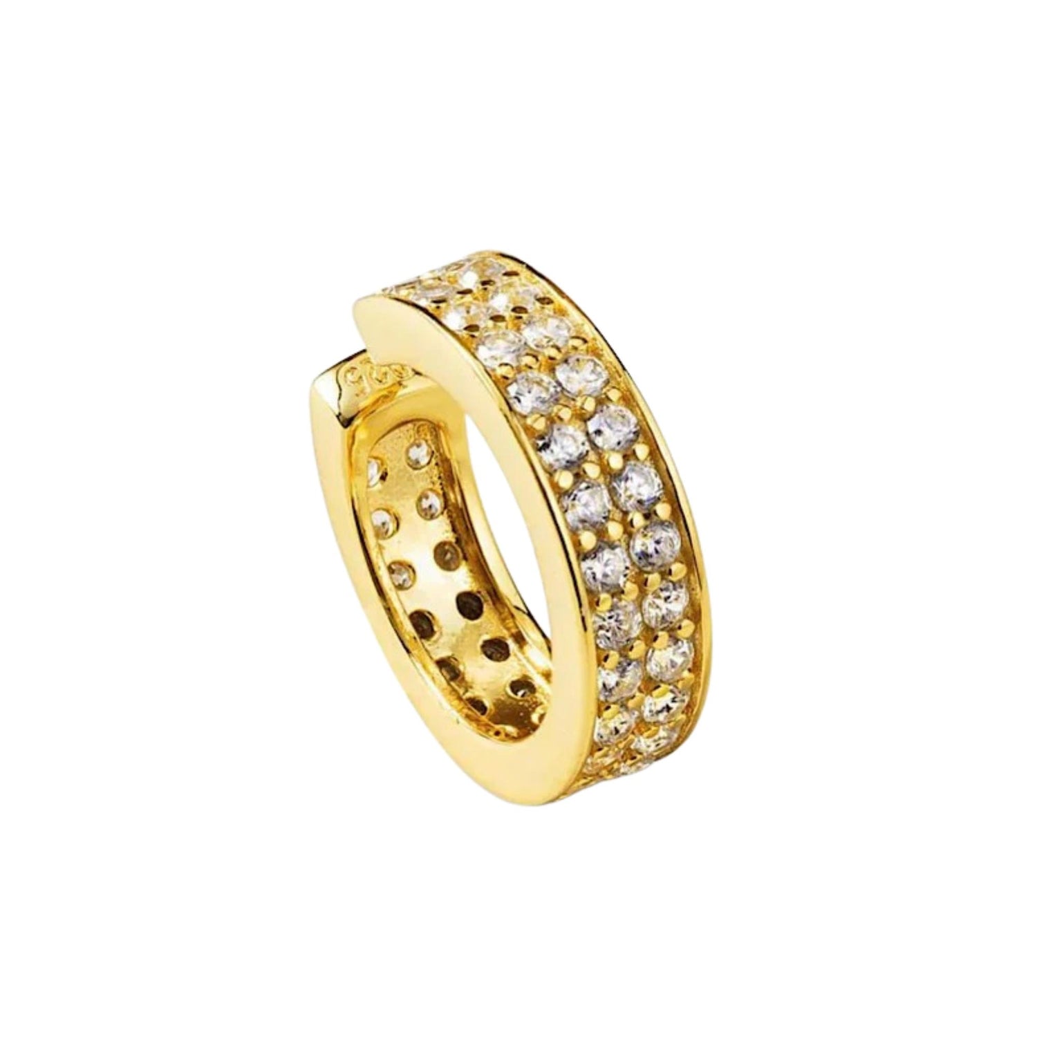 DOUBLE ROW PAVE EAR CUFF (الأقراط)