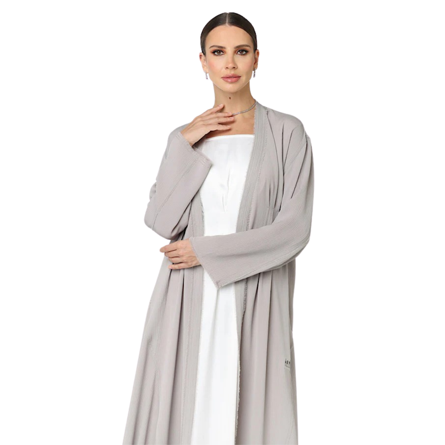 DOUBLE STITCHED ABAYA "AMIRA" (عباية) (ZOOM COLLECTION)