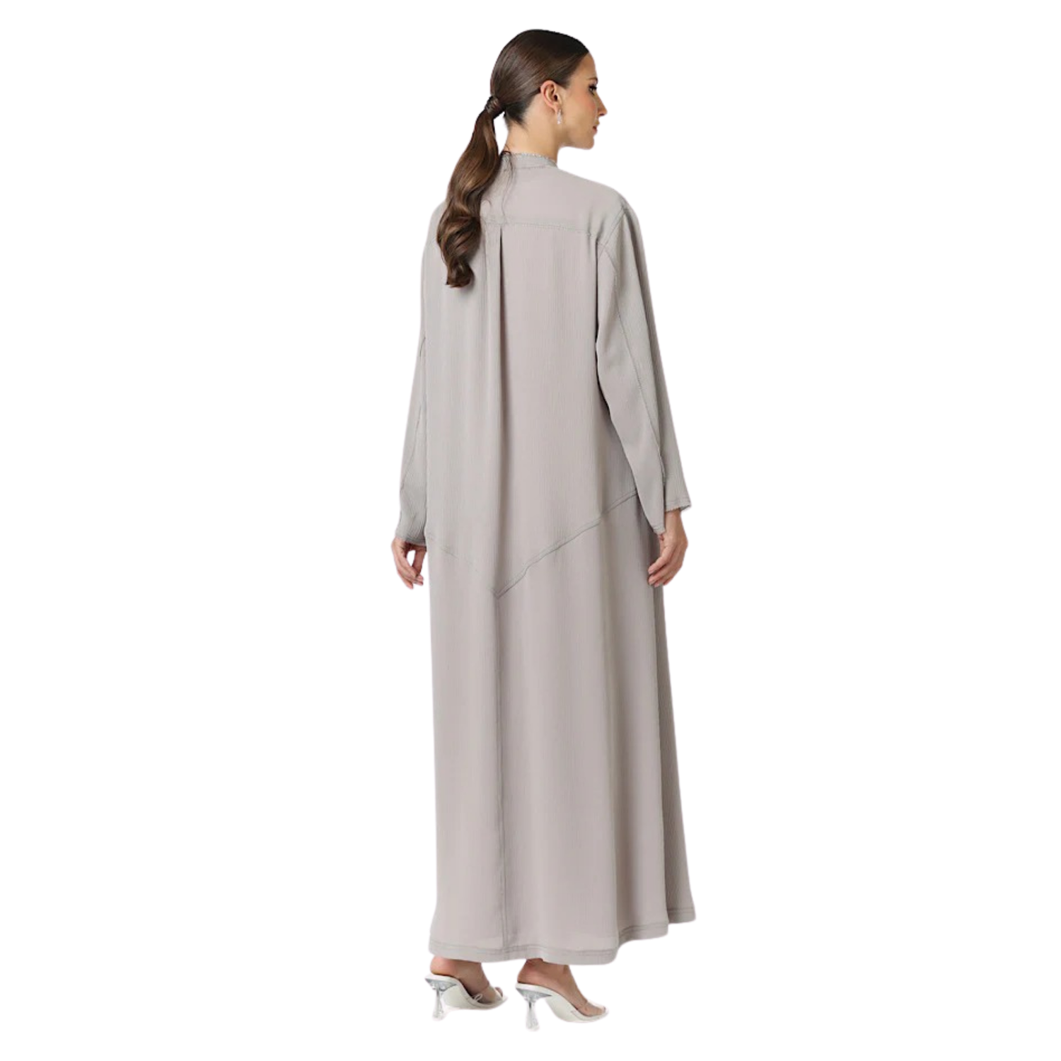 DOUBLE STITCHED ABAYA "AMIRA" (عباية) (ZOOM COLLECTION)