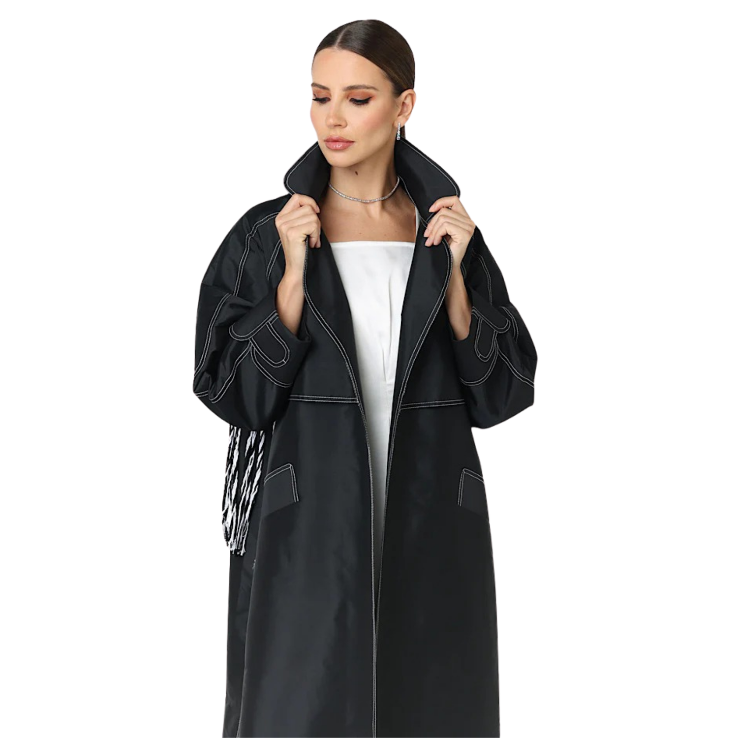 DOUBLE STITCHED TRENCH-COAT “HELLO SAMANTHA”