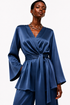 WRAP-TIE BLOUSE (قميص) “SORREL”